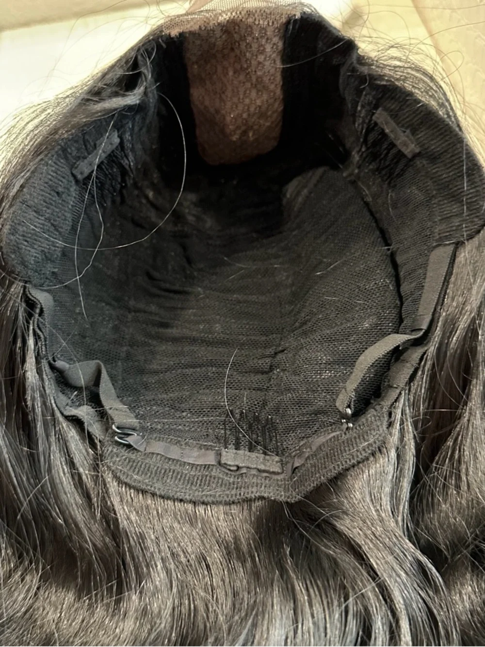 Synthetic 26” Black Wavy Lace Part Wig - Natural Shine #TC6